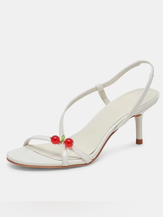 For Love And Lemons Shoes - For love and lemons x dolce vita white cherry heels